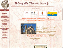 Tablet Screenshot of gregoriantarsasag.hu